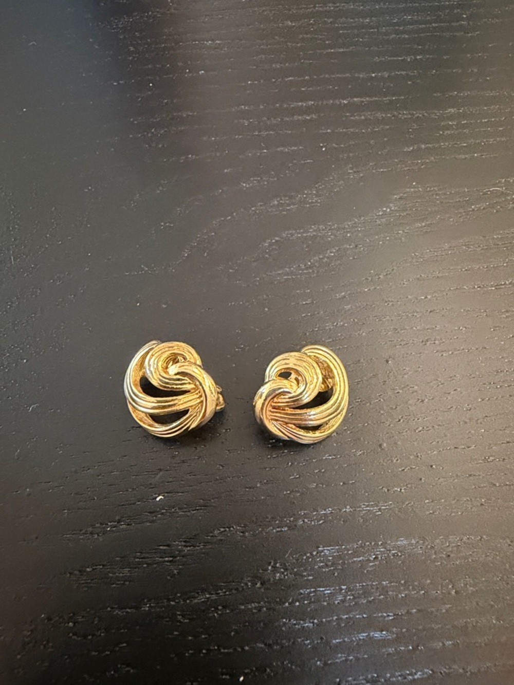 Dior Gold Knotted Clip-On Earrings